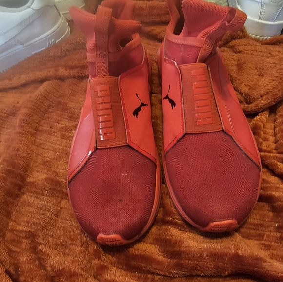 Puma Red Athletic Sneakers - Picture 1 of 7